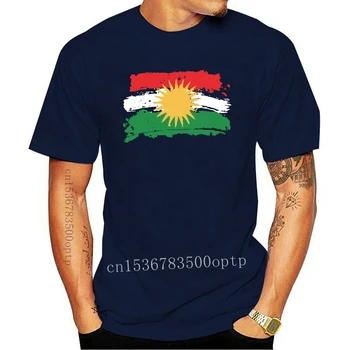 Naujas Grunge Dizaino Marškinėliai Vyrams Funy T-shirt Marškinėliai tshirs Moterys T Derliaus Vėliavos, Marškinėliai, Vėliavos Kurdų Kurdistano Vėliavos T