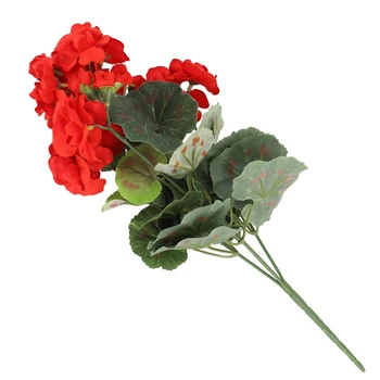 Ne didesnis kaip 36 cm Dirbtinis Pelargonija Gėlės Modeliavimas Netikrą Šilko Gėlių Puokštės, Vestuvių Reikmenys, Namų Dekoro Valentino Gėlės