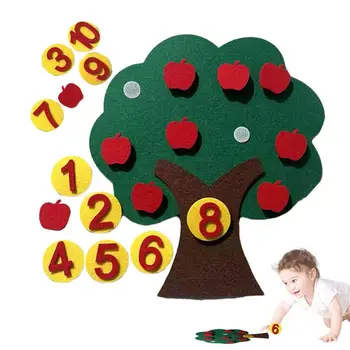 Numeris Obuoliai Medžio Žaislas Klasėje Matematikos Žaidimai Skaičiavimo Žaidimas Montessori Darželio Ikimokyklinio Mokymosi Veiklą Gimtadienio Dovana