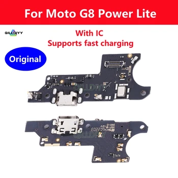 Originalus Dock Connector Micro USB Įkroviklio Įkrovimo lizdas Flex Kabelis Valdybos Motorola Moto G8 Galia Lite Dalių Pakeitimas
