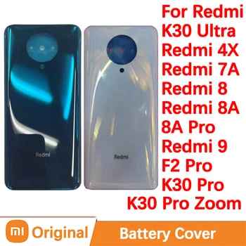 Originalus Galinis Baterijos Dangtelis Xiaomi Redmi K30 Pro Ultra Zoom galines Duris Būsto Telefono Dalys, Redmi 4X 7A 8 8A Pro 9 Pakeitimas