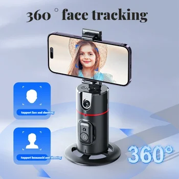 P02 Veido Sekimo Gimbal Stabilizatorius 360 Sukimosi Tolesnių Selfie Darbalaukyje Tiktok Išmanųjį telefoną Gyventi su Nuotolinio Užrakto