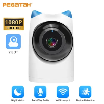 PEGATAH Belaidžio WiFi 3.6 mm Objektyvą Vaizdo Stebėjimo Kamera 1080P Smart Home Kūdikio stebėjimo AI Sekti P2P Garso Stebėjimo Kameros