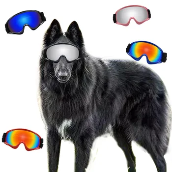 Pet akinius Vėjo lauko vidutinių ir didelių šunų akiniai nuo saulės Didelių šunų Karinis šuo, akiniai nuo saulės Snowproof akiniai
