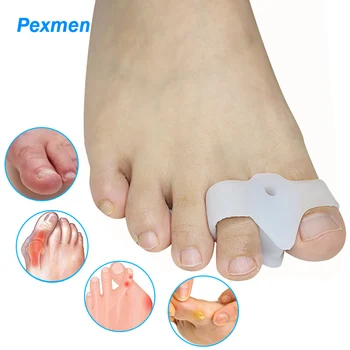 Pexmen 2/4Pcs Soft Gel Guz Koregavimo Kojų Tarpine Atrama Atstato Natūralią Formą Pirštai už Sutampa ir Plaktukas Tne
