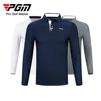 PGM vyriški Golfo Ilgas Rankovėmis marškinėliai Žiemos Polo Marškinėliai Golfo Rudenį, Drabužiai Vyrams, Drabužiai YF095 YF445