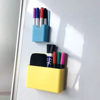 Plastikinių Magnetinių Saugojimo Dėžutė Vaikų Grafiti Office Skardinės Žymeklis Pieštuku Rašiklio Laikiklis Namų Plastiko Sunku Magnetinė Lenta Sticke
