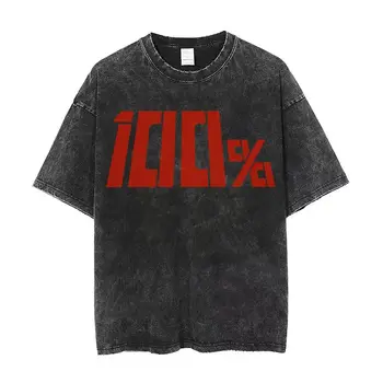 Plauti T Shirts Mob Psicho 100 100% Hip Hop Marškinėliai Street Shigeo Kageyama Anime Reigen Arataka Esper MP100 Streetwear Tee Vyrams