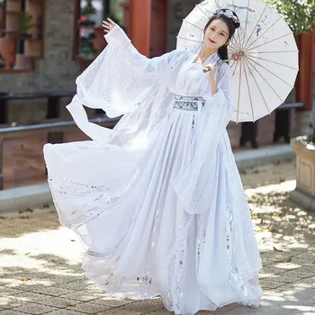Plus Size Han Suknelė Šokių Etape Suaugusiųjų Tango Kostiumai Hanfu Moterų Ming Dinastijos Festivalis Apranga Šalies Pasakų Senovės Hanfu Kostiumas