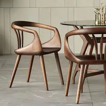 Poilsio Kiemo Kėdės Modernus Medienos Minimalistinio Biblioteka Ergonomiškas Dizaineris Valgomojo Kėdės Šiaurės Salonas Silla Nordica Namų Baldai