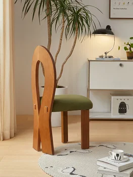 Prancūzijos šviesą valgomojo kėdės, wabi-sabi stiliaus antra vertus, kėdė, medžio masyvo atlošo, stalas, kėdė, makiažo kėdė