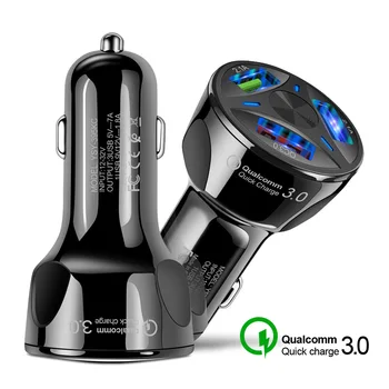 Qc3.0 Automobilio Mobiliųjų Telefonų Kroviklį Trys USB Renault Megane R. S. Vaizdingas 3 mygtukas