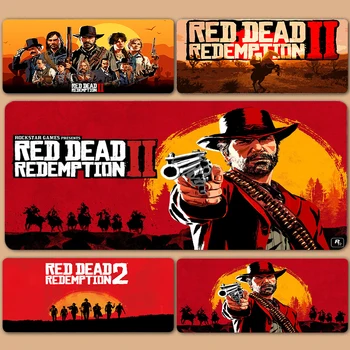 Red Dead Redemption 2 Žaidimų Klaviatūra, Pelės Padas Pc Gamer Mergina Stalas Kilimėlis Xxl Anime Mielas Mausepad Kompiuterių Priedai Kilimėlis