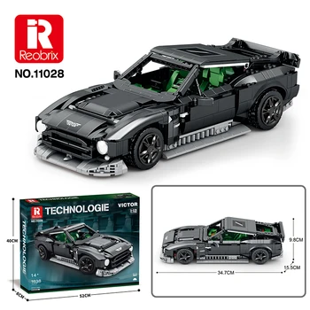 Reobrix Kūrimo Bloką, Miesto Automobilio Modelis 1:12 VIKTORAS Super Automobilių Techninė Blokų, Plytų Žaislų Rinkinys, suderinamas Lego Vaikams Dovanų