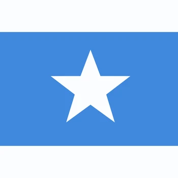 RINKIMŲ 90x150cm Somalyje vėliava ant mėlyno fono vėliava