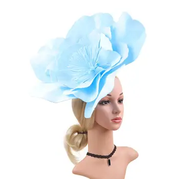 Scrunchie Dizaino Fascinator Skrybėlę Prabangus Gėlių ekrano užsklandą ir Vestuvių Makiažas, Prom Fotografijos Nuostabiu Plaukų Aksesuarai