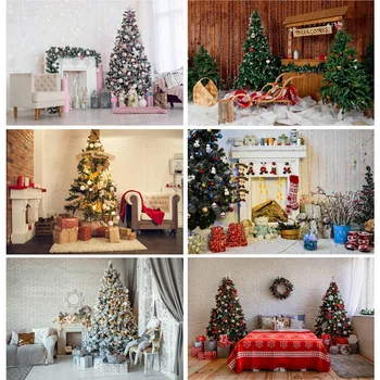 SHUOZHIKE Kalėdų Backdrops Židinys Medžio Žiemos Kūdikių Fotografijos Fone fotostudija Photophone DHY-02