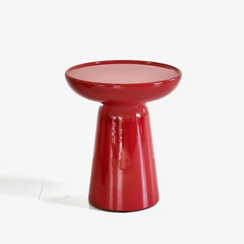 /Side Table/Modernus Minimalistinio Raudona Kepimo Lako Kambarį raundo Pusėje Stalo/