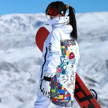 Slidinėjimo Striukes Vyrams Ir Moterims, Snowboarding striukes, Šiltas NAUJO Sniego Paltą Kvėpuojantis Spalvinga Kamufliažas Vyrų Ir Moterų Slidinėjimo Striukė