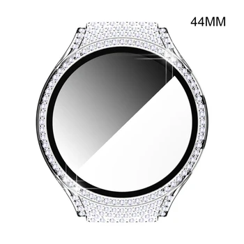 Smartwatch Žiūrėti Visą Kristalų Diamond Bezel Žiedas Apsauginis Bamperis Padengti Būsto Galaxy-Žiūrėti 4 40mm / 44mm
