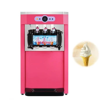 Soft Ice Cream Maker Visiškai Automatinis Ledų Mašina Komercinė Ledų Gamybos Mašina, Nerūdijančio Plieno Kūgio Saldus