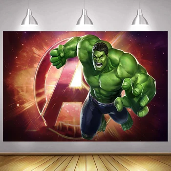 Superherojus Hulk Fone Kapitonas Berniukas Laimingas Gimtadienio Kūdikių Dušas, Fotografija, Fotografijos Fone Reklama