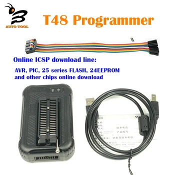 T48 Programuotojas [TL866-3G] Parama 28000+ ICs SPI/Nei/NAND Flash/EMMSP BGA153/162/169 TSOP/SOP/PLCC Pakeisti TL866II TL866CS