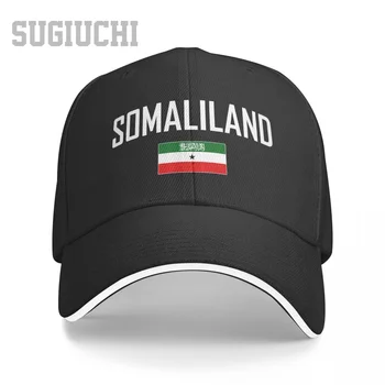 Unisex Sandwich Somalilandas Vėliava Ir Šrifto Beisbolo Kepurė Vyrams, Moterims, Hip-Hop Kepurės Snapback Golfo Skrybėlę Žvejybos