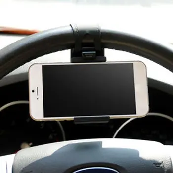 Universalus Automobilinis Vairas Mobiliojo Telefono Laikiklį, Pritvirtinkite Sagtis Lizdo Laikiklį Dviratį Įrašą Navigacijos GPS Stovi Automobilinis Laikiklis
