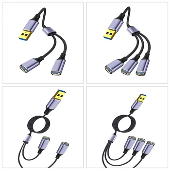 USB Skirstytuvo USB Įkrovimo Duomenų &Perkėlimo Kabelis, Maitinimo ir Kelis Prietaisas
