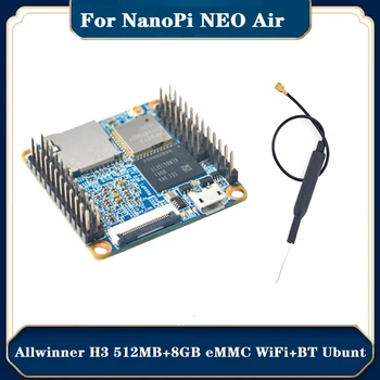 Už Nanopi NEO Oro Allwinner H3 512MB+8GB EMMSP Wifi+Bluetooth Ubuntucore Itin Mažas DI Vystymo Lenta Su Antenos Komplektai