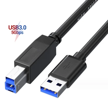 Vakarienė Spartos USB 3.0 Spausdintuvo Kabelis usb am bm kabelis Pratęsimo Spausdintuvo Laidą HP Pakeitimo Duomenų Kietajame Diske Kasetė Spausdintuvui