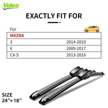 VALEO Valytuvai J Kablys U Tipo MAZDA 3 2014-2019 MAZDA 6 2009-2017 CX-5 2013-2016 m.