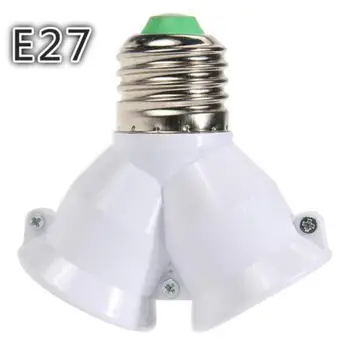 Varžtas E27 Bazinė LED Šviesos Lempos, Lemputės, Lizdas E27, Kad 2-E27 Splitter Adapteris Lempos Laikiklis E27 Lizdas Lemputės Laikiklį Kontakto Adapteris Įrankis