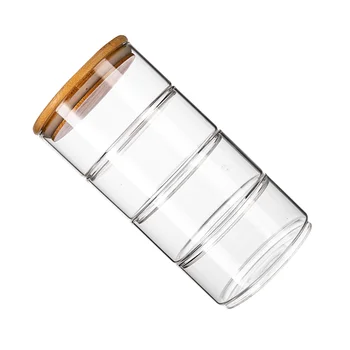 Vienas Stiklo Indeliai Su Dangteliu Saugojimo Dubenėlį Vaisių Salotų Dubenys Šeimos Virtuvė Saugojimo Jar