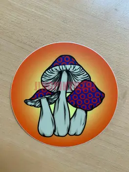 Įdomu Magic Mushroom Premium Lipdukas, Decal, Ventiliatorius Įdomu