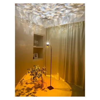 Šiuolaikinių LED Grindų Lempos Vandens Čiurlenimu Didelį Autoritetą Šviesos Kambarių, Miegamojo Lovos Studijų Studio Namų Puošybai Apšvietimas